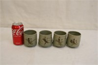 4 Vintage 3" Oriental Style Mugs #2