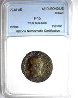 79-81 AD Titus Augustus NNC F-12 AE Dupondius