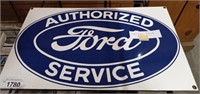 AUTHORIZED FORD SERVICE METAL SIGN