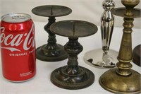 9 Candle Sticks (Some Solid Brass Gatco)