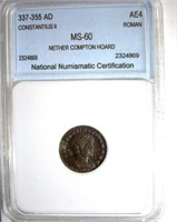 337-355 AD Constantius II NNC MS-60 AE4