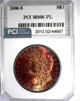 1880-S Morgan PCI MS-66 PL Incredible Color