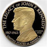 Kennedy & Civil Rights 70mm 24kt Gold Layered