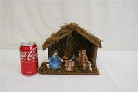 Vintage Made In Italy Nativity Scene ~ 10" x 8"