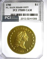 1795 1 PCI PR-69 CAM Flowing Hair Brass Copy