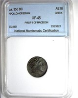 CA. 350 BC Philip II of Macedon NNC XF-45 AE18