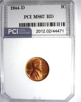 1944-D Cent PCI MS-67 RD LISTS FOR $350