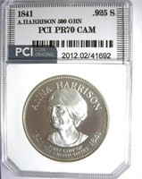 1841 .925 S PCI PR-70 CAM A. Harrison