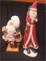Santa as baker figure by Lynne Haney, 19" tall