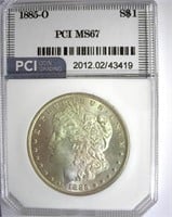 1885-O Morgan PCI MS-67 LISTS FOR $1750