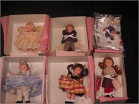 Five 8" Madame Alexander dolls in boxes: Just