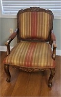 Large upholstered chair, matches lot 14