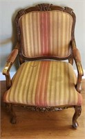 Large upholstered chair matches lot 11, as is