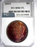 1878-S Morgan PCI MS-65 PL Fabulous Color