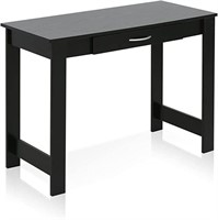 Furinno Writing Desk With Drawer Black/Grey