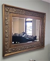 39.5 x 51.5" beveled wall mirror