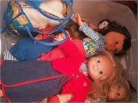 Container of dolls including china, Fisher-Price