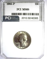 1985-P Quarter PCI MS-68