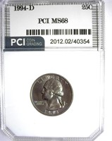 1994-D Quarter PCI MS-68