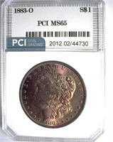 1883-O Morgan PCI MS-65 Terrific Toning