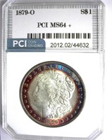 1879-O Morgan PCI MS-64+ Colorful Rim