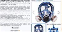 Full Face Reusable Respirator Mask