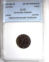 253-268 AD Gallienus NNC AU-50 AE Antoninianus