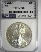 2012 Silver Eagle PCI MS-70