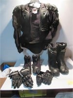 GUC MOTORCYCLE JACKET( LARGE), GEAR SIZE 9