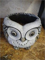 Concrete Owl Planter