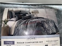 JCPenney home king 7 piece comforter set