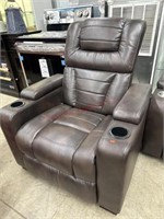 Scratch/dent electric theater chair brown. MSRP
