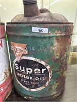 Vintage ConocoPhillips super motor oil can