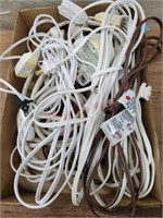 Flat of extension cords and timers