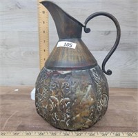 Metal decorator pitcher