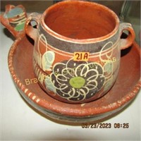 GROUP OF 2 PIECES OF MEXICAN POTTERY