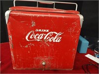 Vintage Coca Cola Cooler w/ Tray inside!