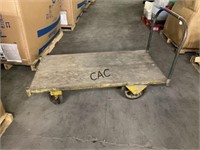 Wooden Warehouse Rolling Cart