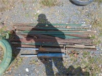 Lot of Fence Posts & 2 Cylinders