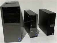 Lot of 3 Dell Computers - Used