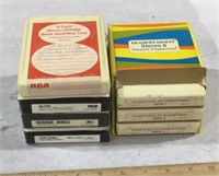 8 - 8 track tapes