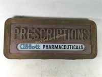 Antique Abbott Pharmaceuticals Sign