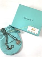 Tiffany & Co. Sterling Silver Heart Tag Necklace