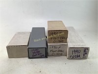 Five Boxes of 1990 Football Cards