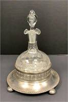 Petite Crystal Brandy Decanter with Holder