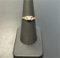 14 KT Vintage Princess Diamond Ring