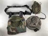 MP Tool Belt, US Canteen, 2 Military Winter Hats