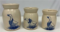 Duck Pottery Canisters
