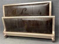 King Bed with Faux Alligator Panels