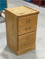 Wooden filing cabinet 
16 in x 17 in x 28 in